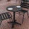 Flash Furniture Mellie 23.5'' Black Round Metal Indoor-Outdoor Table with Base TLH-052-1-BK-GG - alternate 7